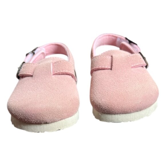 Northside Toddler Girls Suede Leather Slingback Clog Slides Velcro Buckle Size 6 - Picture 5 of 9